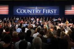 Senator John McCain holds town hall meeting in Orlando, Florida, September 15, 2008