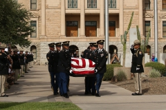 Arizona Procession, Memorial, and Departure