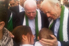 Senators John McCain and Joe Lieberman in Syria, 2012