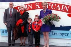 McCain Family at Christening of USS John S. McCain