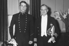 John McCain and father at Naval Academy, 1956