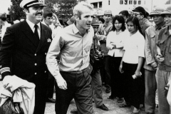 McCain is released from prision in Hanoi, Vietnam, March 13, 1973