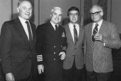 John McCain working as Senate Navy Liaison with Senators John Glenn, Bill Cohen, Barry Goldwater, 1980